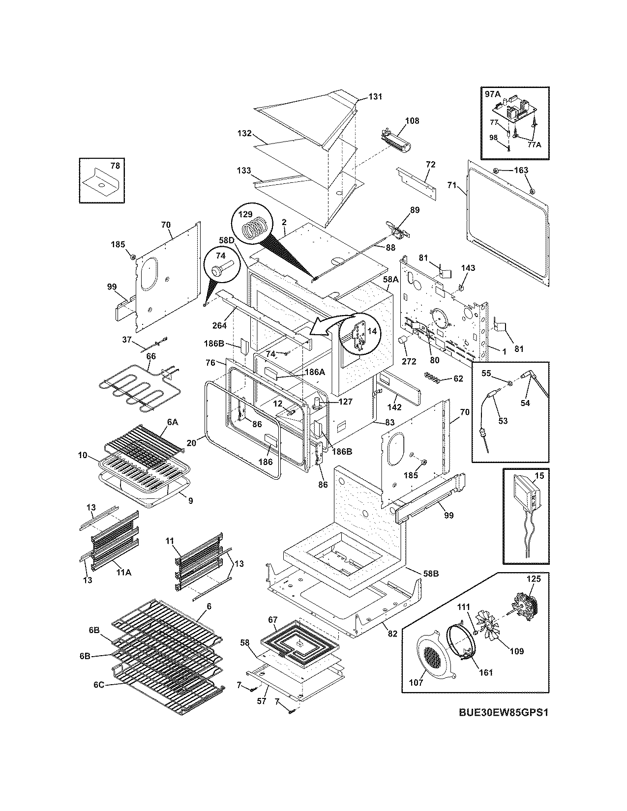 Upper oven