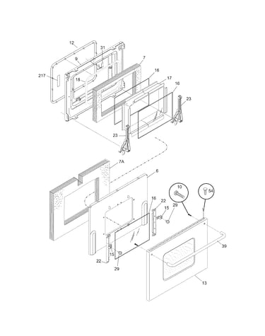 Oven door