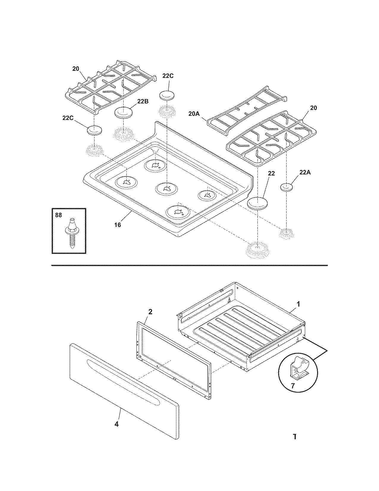 Top/drawer