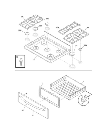 Top/drawer