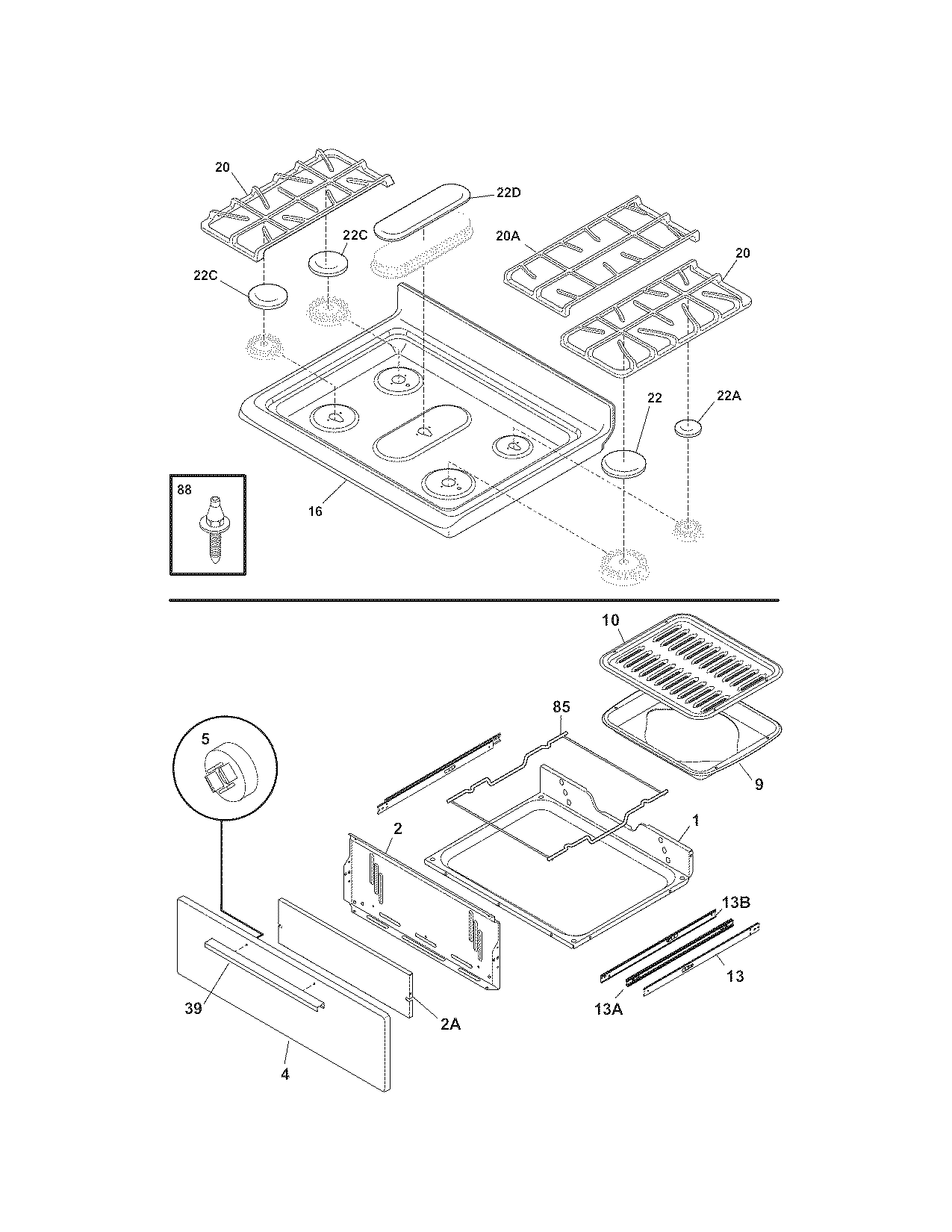 Top/drawer
