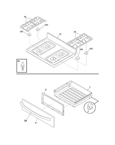Top/drawer