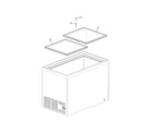 Frigidaire FCCG151FW1 door diagram