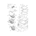 Frigidaire GHSC39EJPW1 shelves diagram