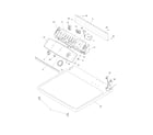 White-Westinghouse SGR351HS0 controls/top panel diagram