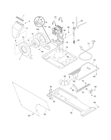 Motor/blower/belt