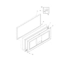 Frigidaire FFC0723FW1 door diagram