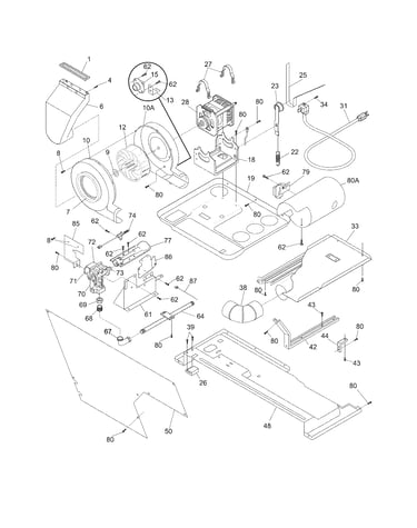 Motor/blower/belt