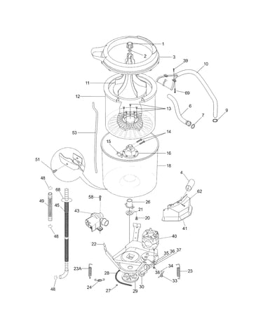Motor/tub
