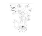 White-Westinghouse SWS1233HQ0 cabinet/top diagram
