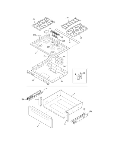 Top/drawer