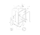 Frigidaire PLD2855RFC3 tub diagram