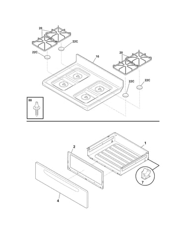 Top/drawer