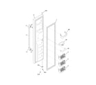 Kenmore Pro 25355333606 freezer door diagram