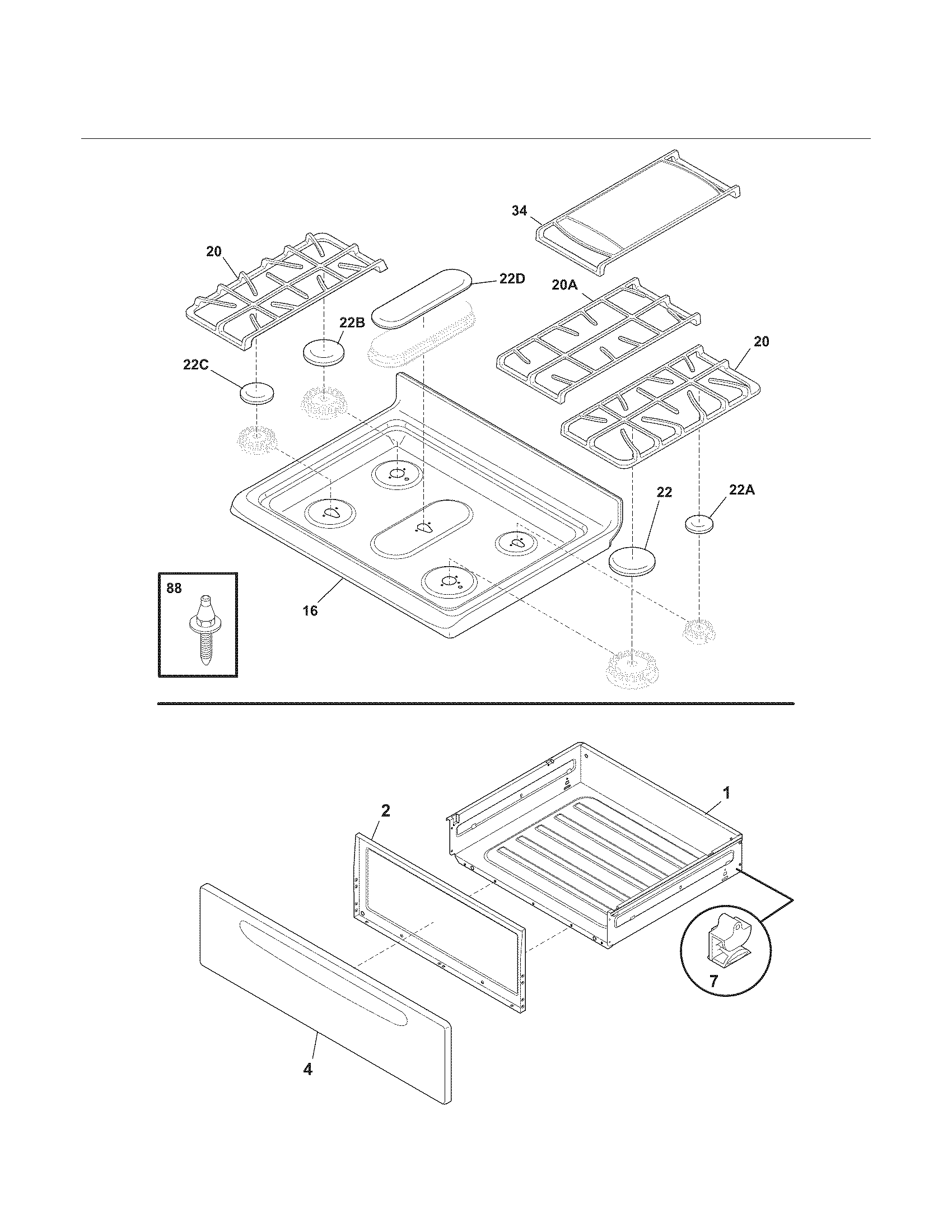 Top/drawer
