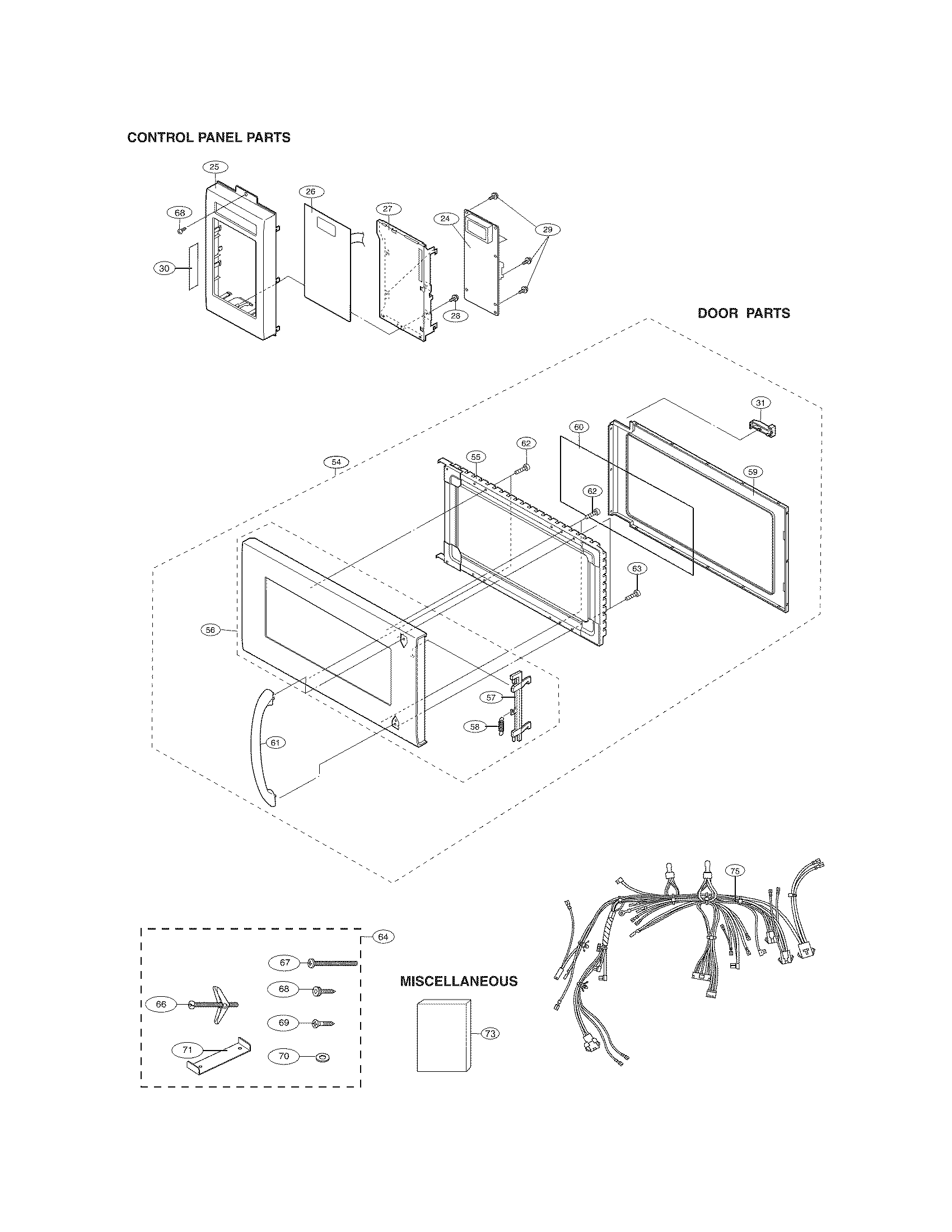 Control panel,door,misc.