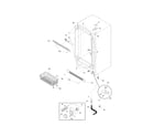 Frigidaire FFU2124DW14 cabinet diagram