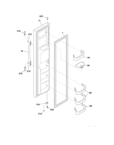 Freezer door