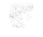Frigidaire GLGT1031FS2 upper cabinet/drum heater diagram