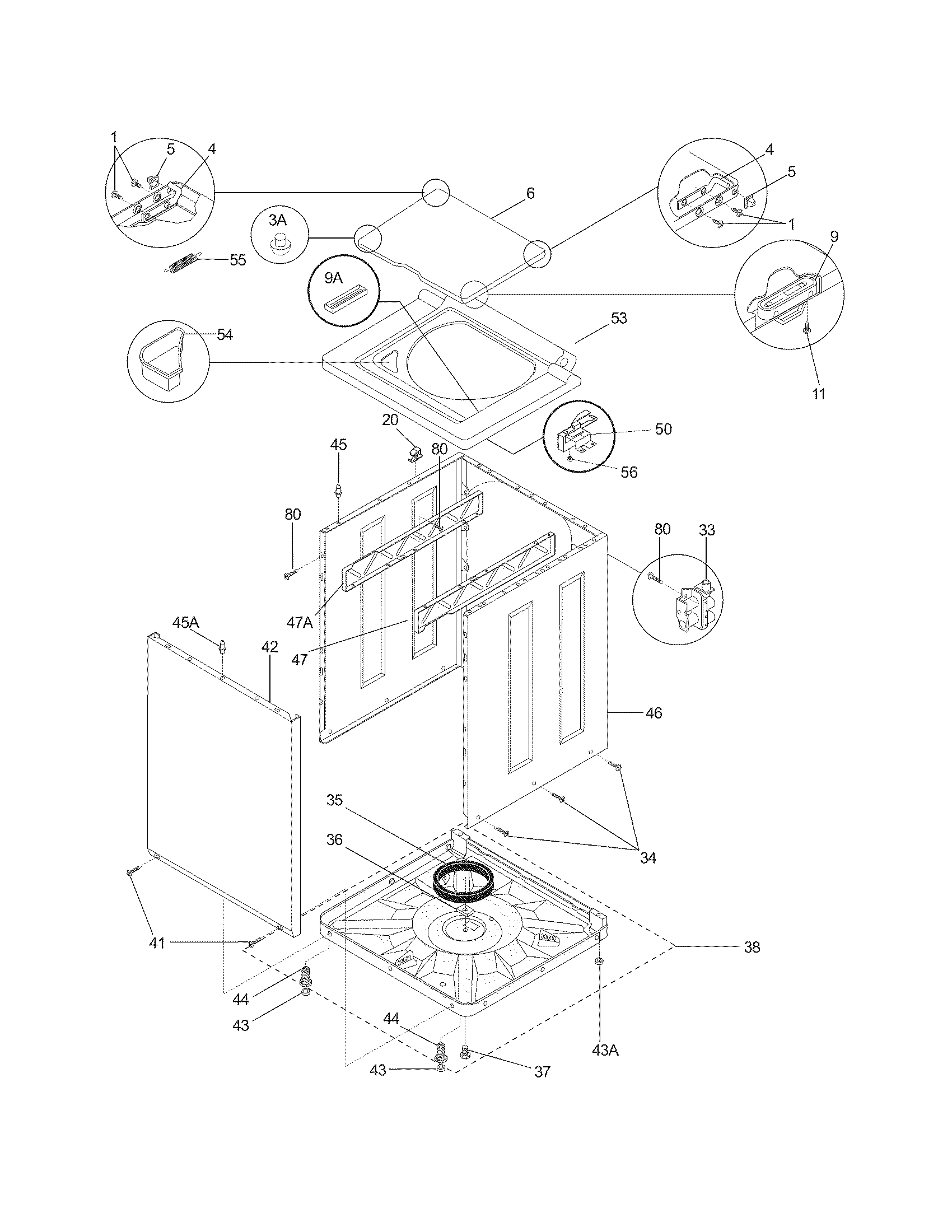 Lower cabinet/top
