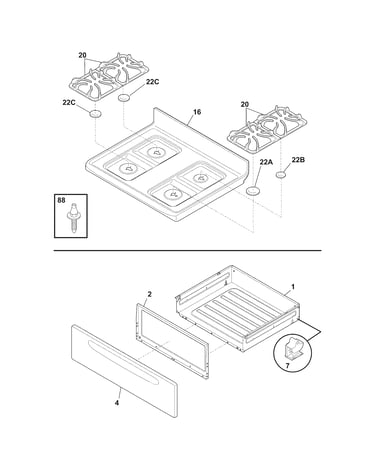 Top/drawer
