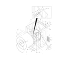 Frigidaire FGQ1452HS0 cabinet/drum diagram