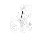 Frigidaire GLGR1042FS1 cabinet/drum diagram