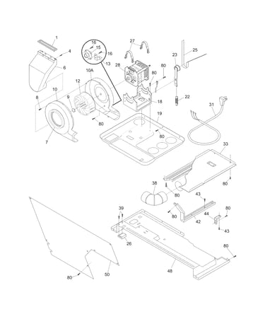 Motor/blower/belt