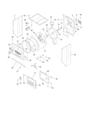 Upper cabinet/drum heater