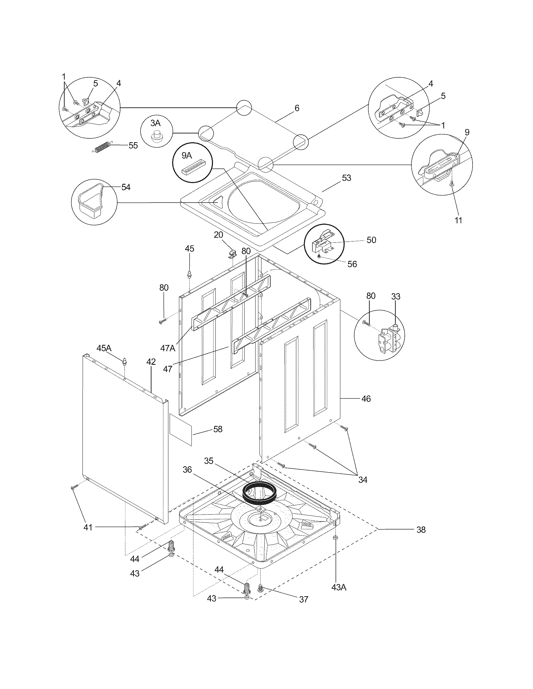 Lower cabinet/top