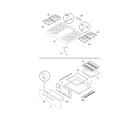 Frigidaire FGF316DSF top/drawer diagram