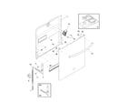 Frigidaire PLD4375RFC3 door diagram