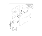 Frigidaire PLD4555RFC3 door diagram