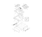 Frigidaire FGS367FCC top/drawer diagram