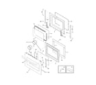 Frigidaire FGS367FCC door diagram