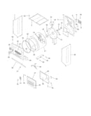 Upper cabinet/drum heater