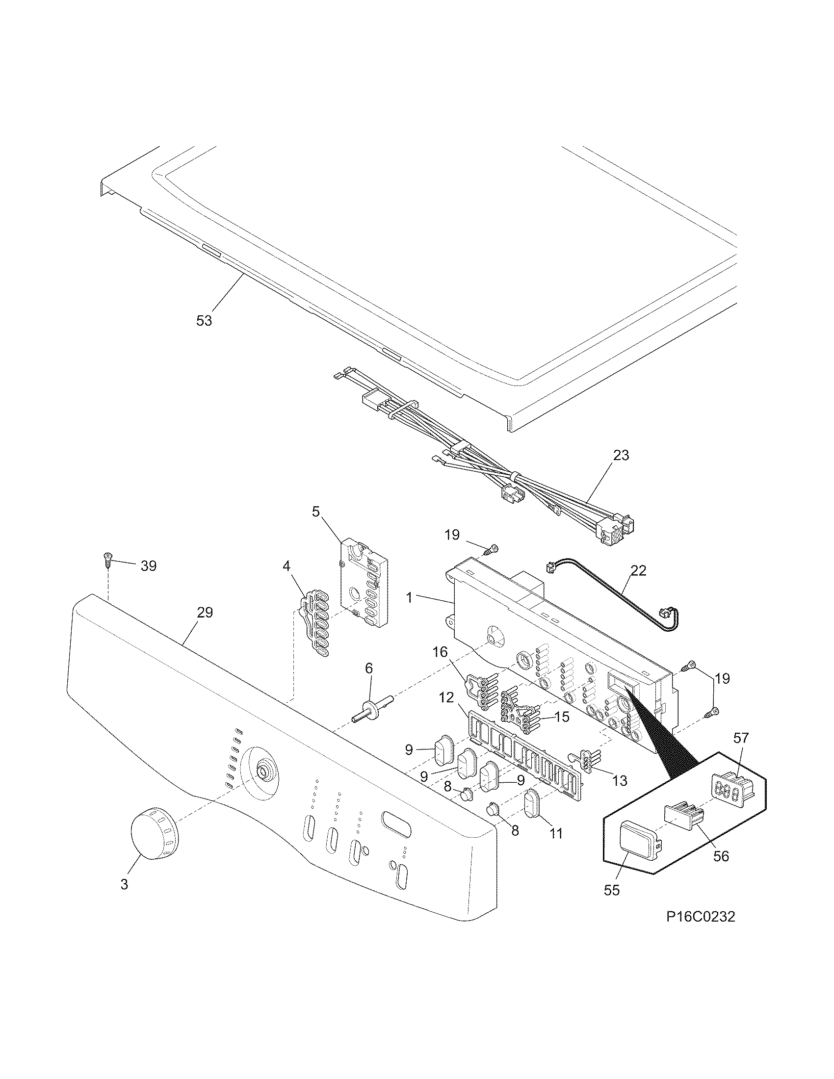 Controls/top panel