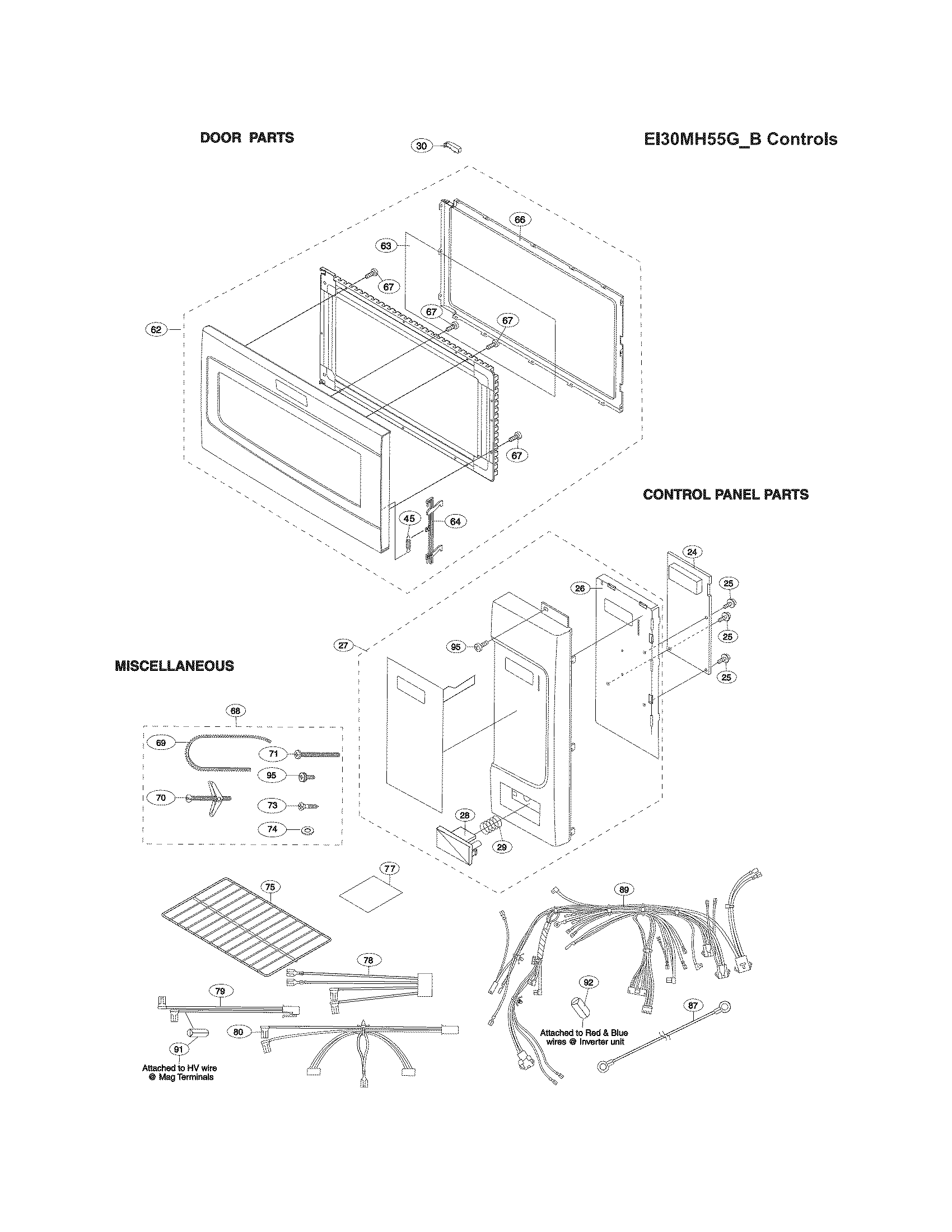 Control panel,door,misc.