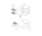 White-Westinghouse WRS3R3EWE shelves diagram