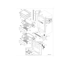 Kenmore Pro 25344133802 cabinet diagram