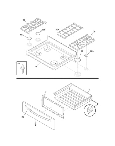 Top/drawer