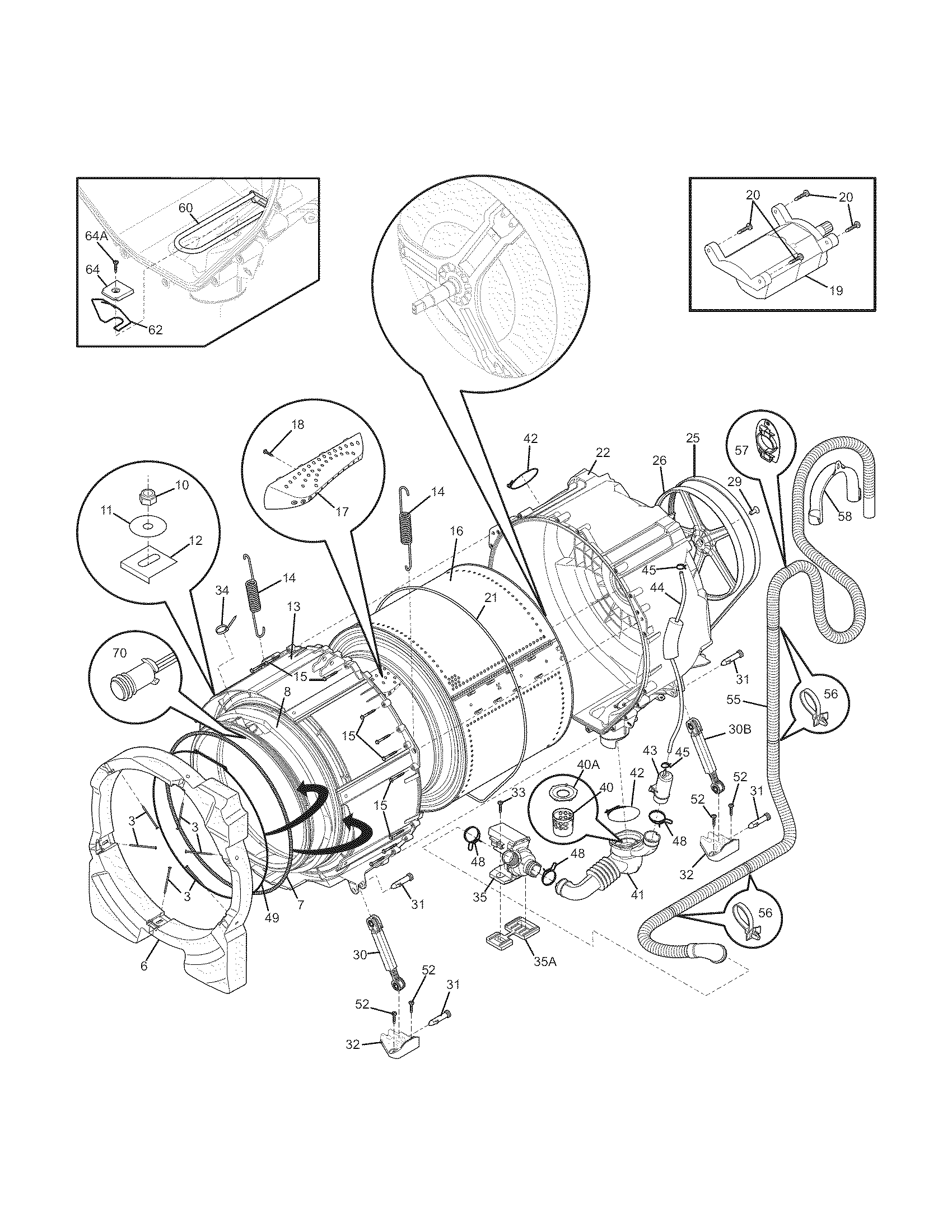 Motor/tub