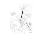 Frigidaire AGQ8000FS2 cabinet/drum diagram