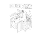 Electrolux EWMGD65HTS0 cabinet/drum diagram