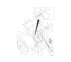 Kenmore 41774182301 cabinet/drum diagram