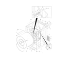 Frigidaire GLGQ2152ES3 cabinet/drum diagram