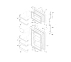 Frigidaire FRT21S6JS1 door diagram