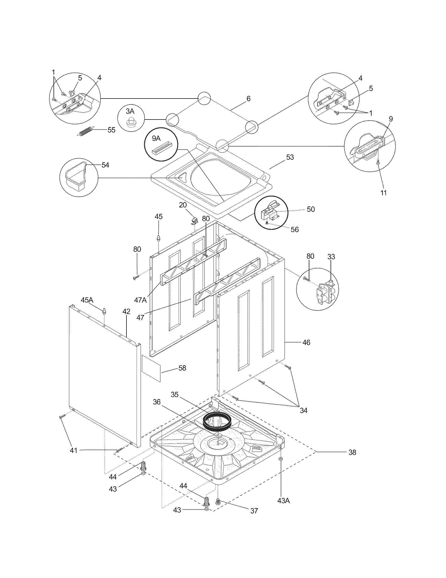 Lower cabinet/top
