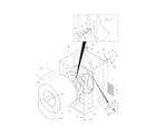 Frigidaire FGQ332ES2 cabinet/drum diagram