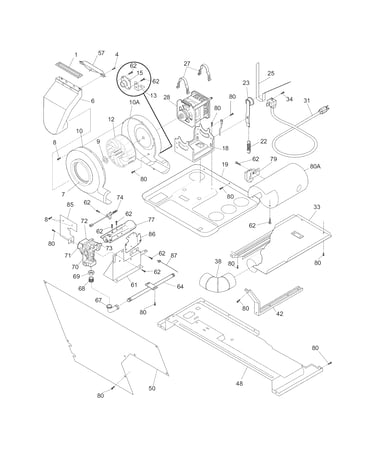 Motor/blower/belt
